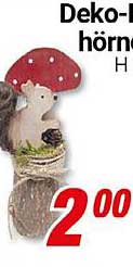 Deko-Hörnchen mit Pilz