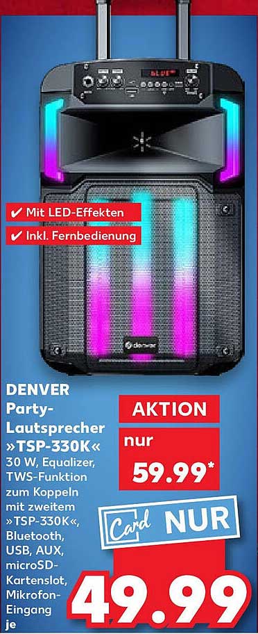 DENVER Party-Lautsprecher »TSP-330K«