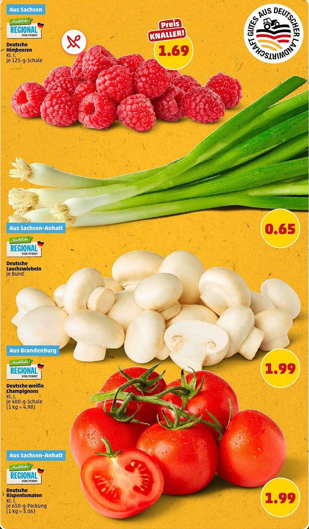Deutsche Himbeeren 125 g - Frische aus Sachsen