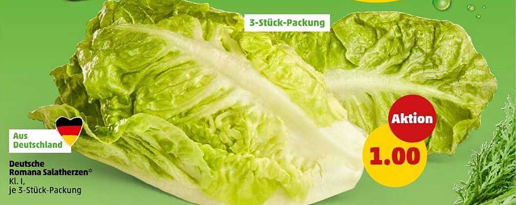 Deutsche Romana Salatherzen – 3-Stück-Packung