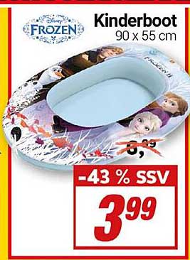 Disney Frozen Kinderboot 90 x 55 cm