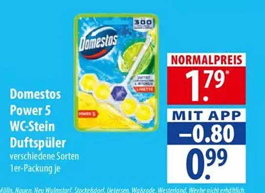 Domestos Power 5 WC-Stein Duftspüler - verschiedene Sorten 1er-Packung je