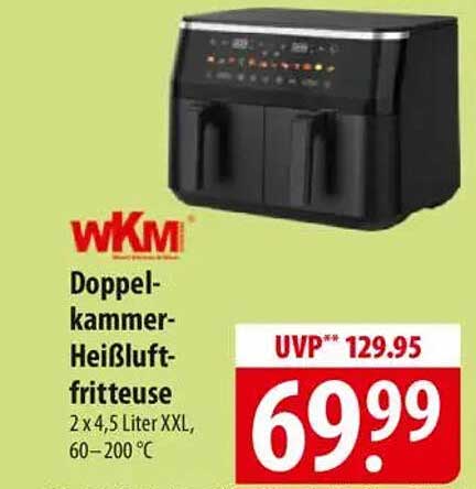 Doppelkammer-Heißluftfritteuse WKM