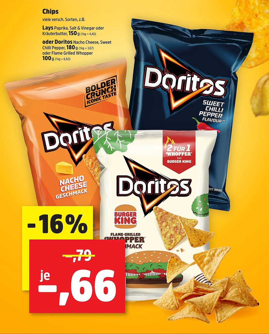 Doritos Chips - Sweet Chilli Pepper und Nacho Cheese
