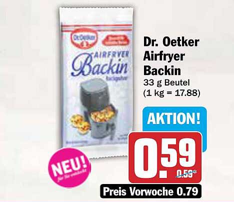 Dr. Oetker Airfryer Backin 33 g Beutel