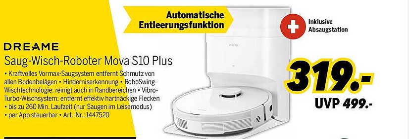 DREAME Saug-Wisch-Roboter Mova S10 Plus