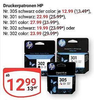 Druckerpatronen HP Nr. 305, 301 und 302 - Hochwertiger Druck zum besten Preis