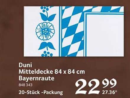 Duni Mitteldecke 84 x 84 cm Bayernraute