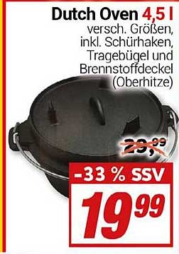 Dutch Oven 4,5 l - Hochwertiger Kochtopf für kreative Küchenchefs