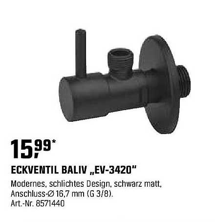 ECKVENTIL BALIV „EV-3420“