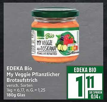 EDEKA Bio My Veggie Pflanzlicher Brotaufstrich