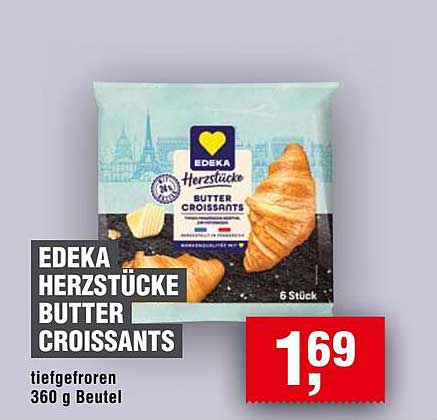 EDEKA Herzstücke Butter Croissants