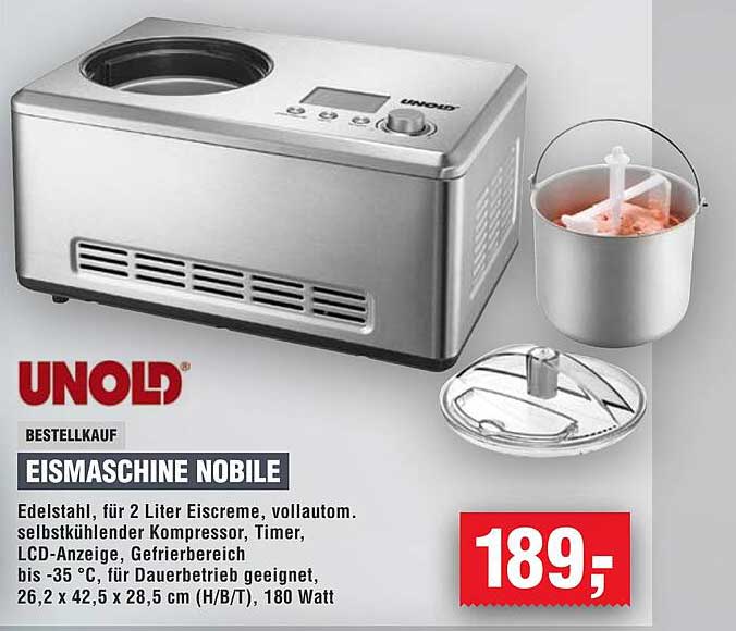 Eismaschine Nobile von UNOLD