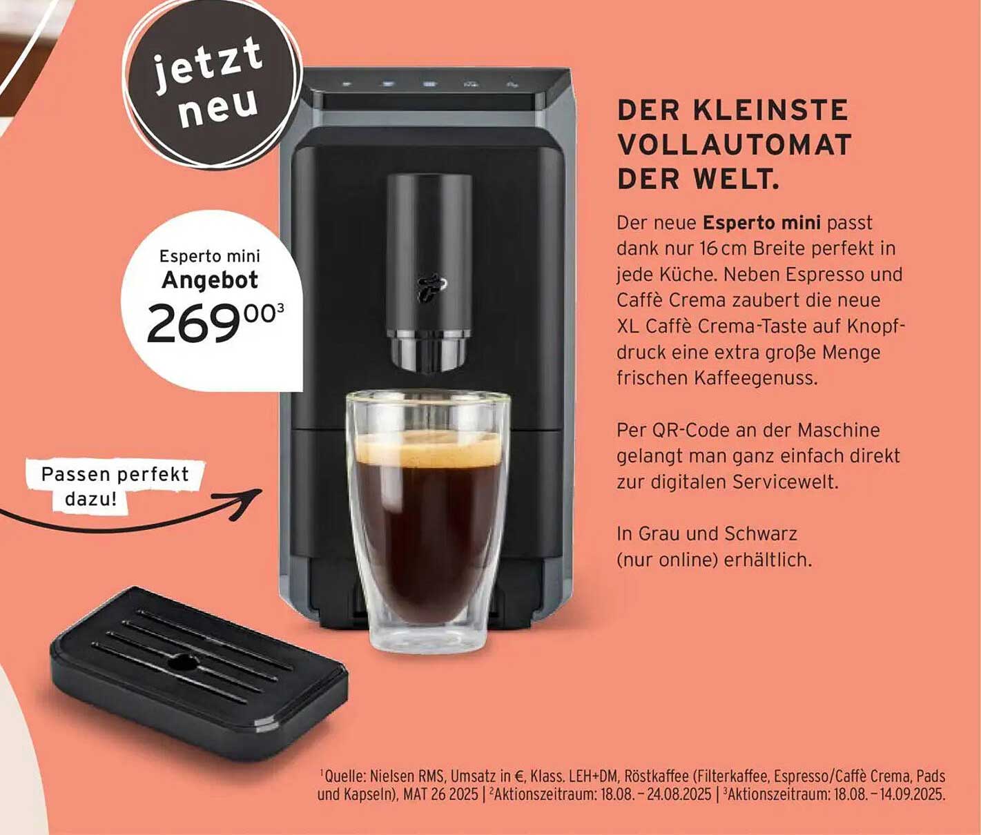 Espresso mini von Tchibo - Der kleinste Vollautomat der Welt