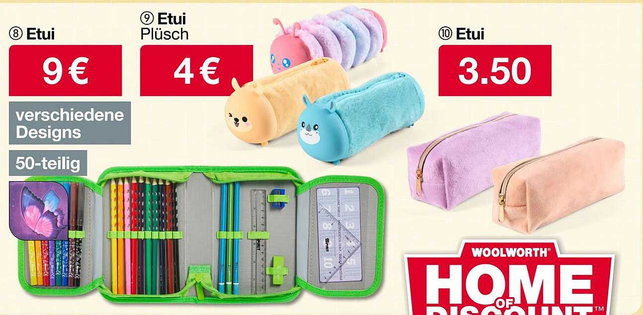 Etui Plüsch - verschiedene Designs für nur 4 €