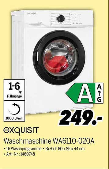 exquisit Waschmaschine WA6110-020A