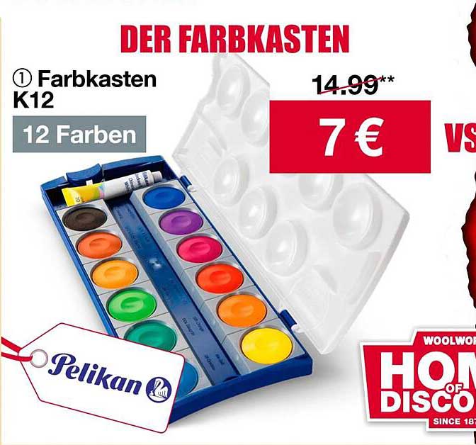 Farbkasten K12 von Pelikan – 12 Farben