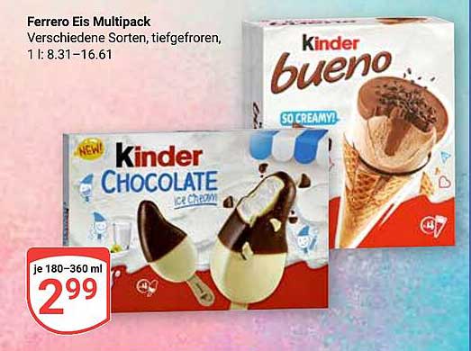 Ferrero Eis Multipack - Verschiedene Sorten