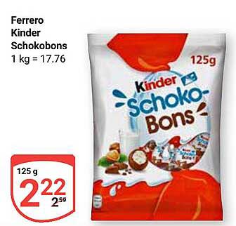 Ferrero Kinder Schokobons 125 g