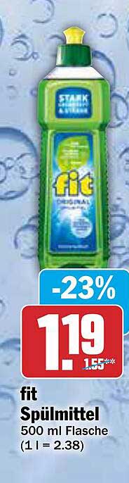 fit Spülmittel 500 ml Flasche