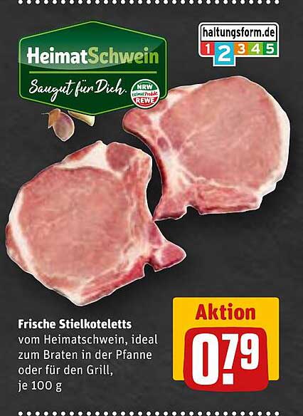 Frische Stielkoteletts vom HeimatSchwein