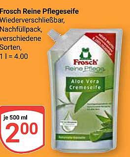 Frosch Reine Pflegeseife - Aloe Vera Creme-Seife, Nachfüllpack