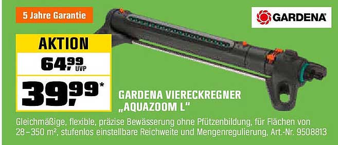 GARDENA VIERECKREGNER „AQUAZOOM L“