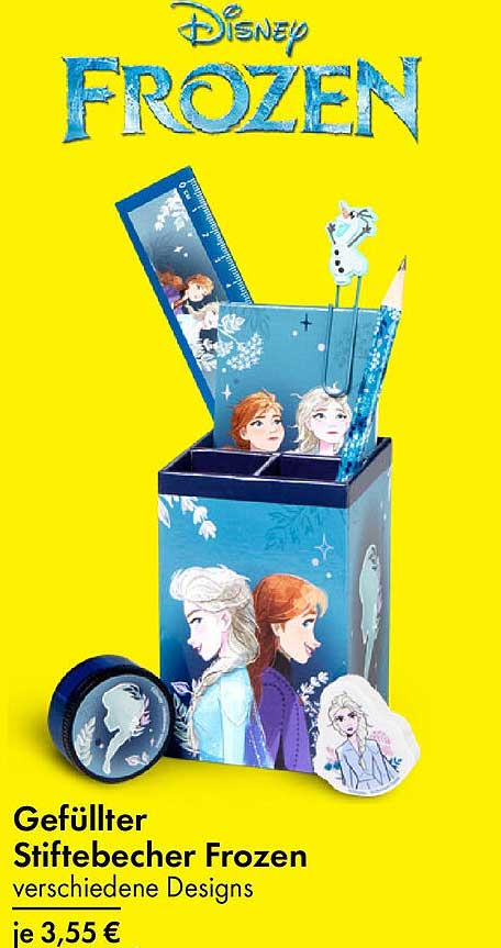 Gefüllter Stiftebecher Frozen