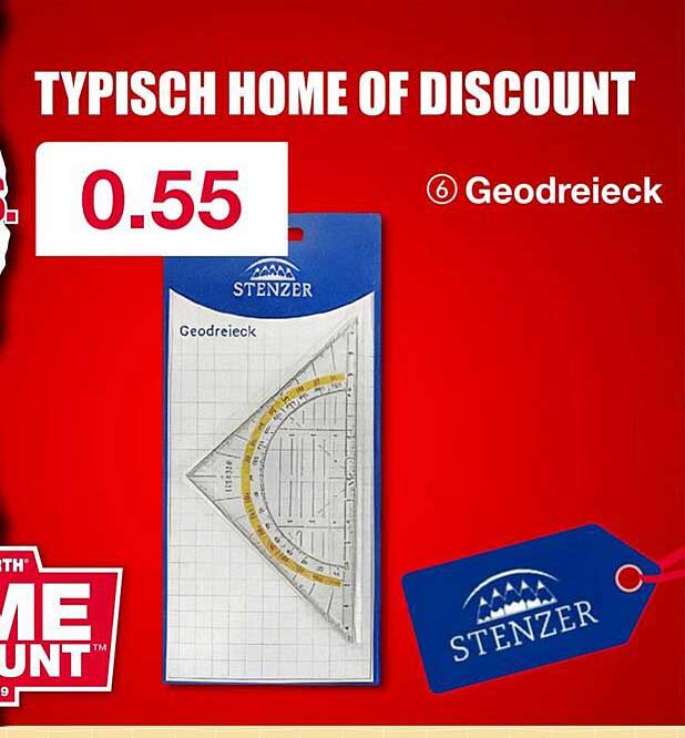 Geodreieck von Stenzen - Präzise Winkelmessung für nur 0,55 Euro