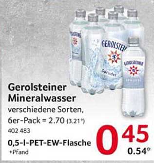 Gerolsteiner Mineralwasser, 6er-Pack