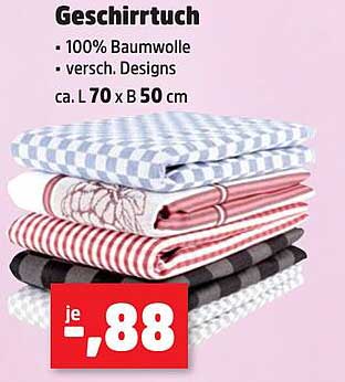 Geschirrtuch - 100% Baumwolle in verschiedenen Designs