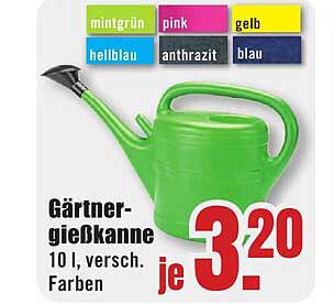 Gießkanne 10 l – verschiedene Farben