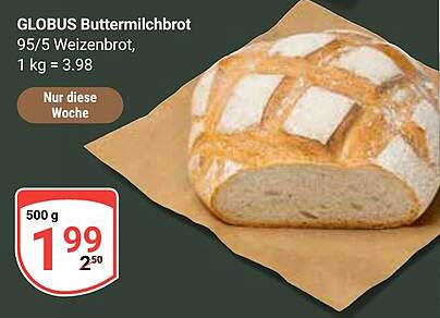 GLOBUS Buttermilchbrot 500 g