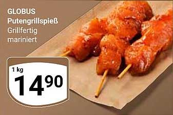 GLOBUS Putengrillspieß Grillfertig mariniert