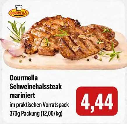Gourmella Schweinehalsssteak mariniert