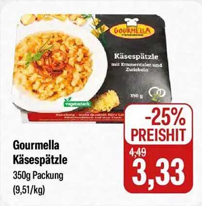Gourmet Käsepätzle 350g Packung