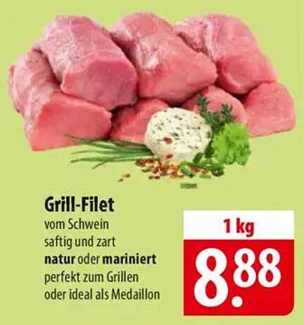 Grill-Filet vom Schwein - saftig und zart