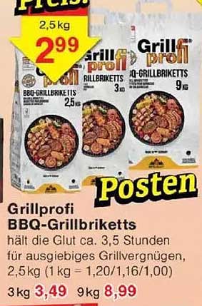 Grillprofi BBQ-Grillbriketts 2,5 kg
