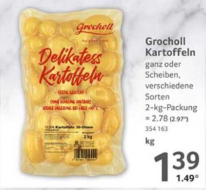 Grocholl Delikatess Kartoffeln 2-kg-Packung