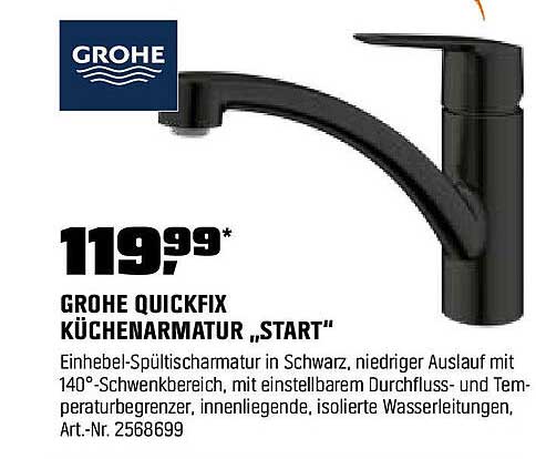 GROHE QUICKFIX KÜCHENARMATUR „START“