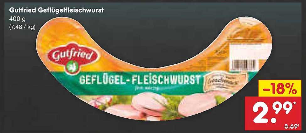 Gutfried Geflügelfleischwurst 400 g