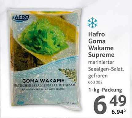 Hafro Goma Wakame Supreme - marinierten Seelagen-Salat mit Sesam