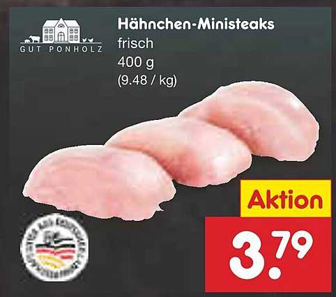Hähnchen-Ministeaks frisch 400 g