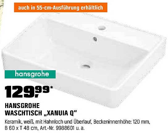 HANS GROHE WASCHTISCH „XANUIA Q“
