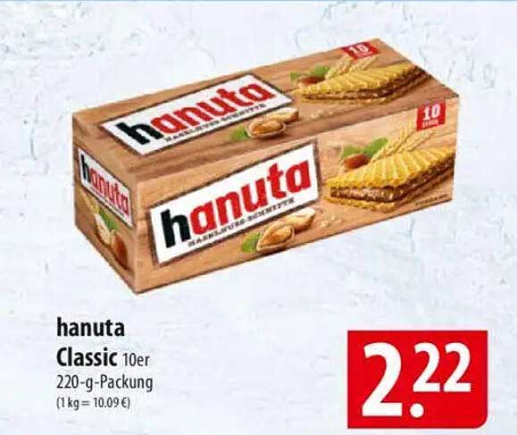 hanuta Classic 10er 220-g-Packung