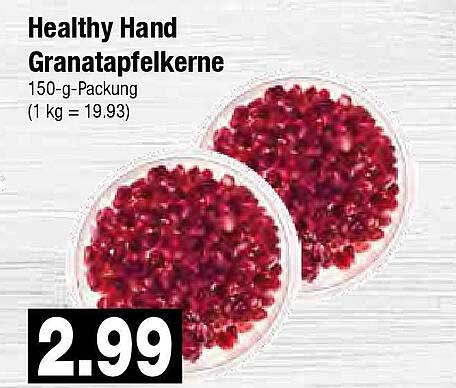 Healthy Hand Granatapfelkerne 150-g-Packung
