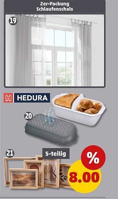 HEDURA 2er-Packung Schlaufenfallschals