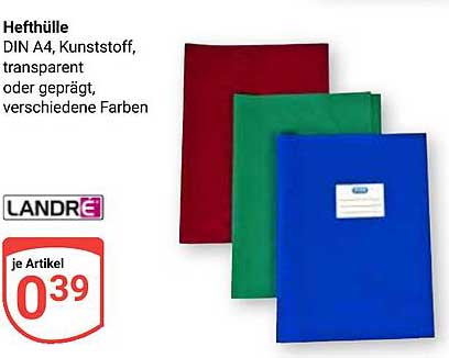 Heftülle DIN A4, Kunststoff, transparent oder geprägt, verschiedene Farben