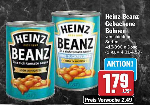 Heinz Beanz Gebackene Bohnen - verschiedene Sorten