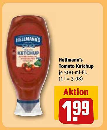 Hellmann’s Tomato Ketchup je 500-ml-Fl.